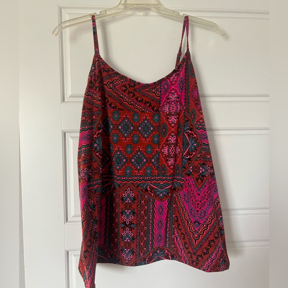 Torrid Size 4  Red Pink Asymmetrical Sleeveless Cami